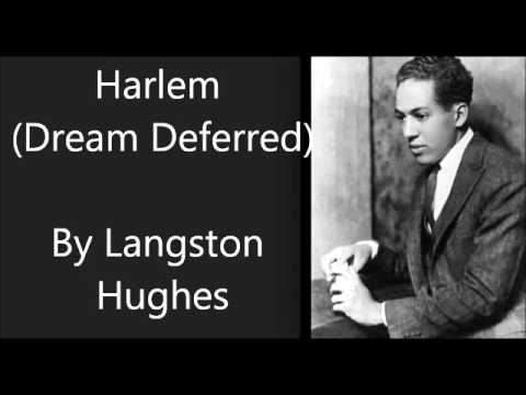 ‘Dream Deferred Harlem’ Langston Hughes poem